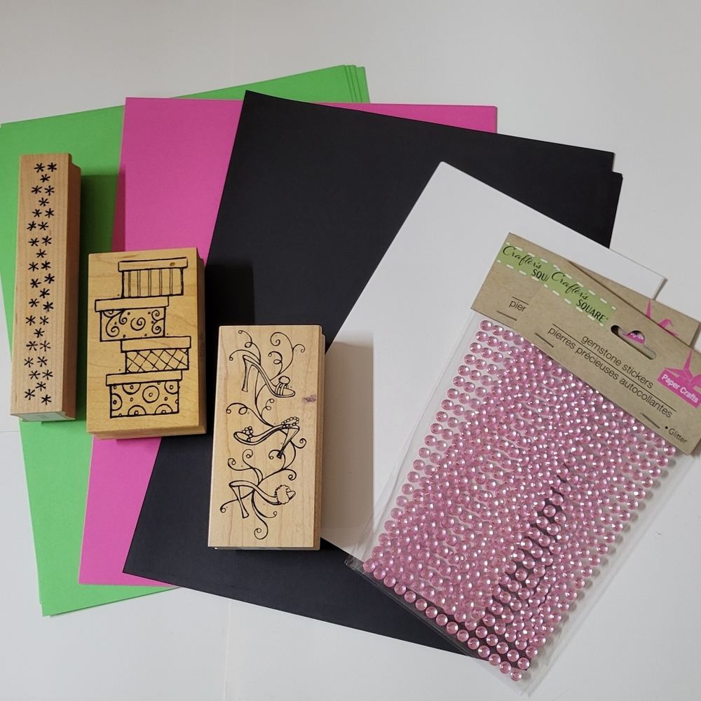 Great Impressions - Shoes Wooden Block Rubber Stamp Set